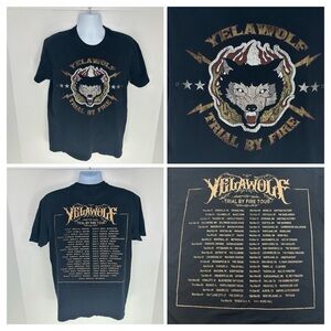 Slumerican Made Yelawolf Tour Shirt Size Large Trial By Fire Tour Concert Tee